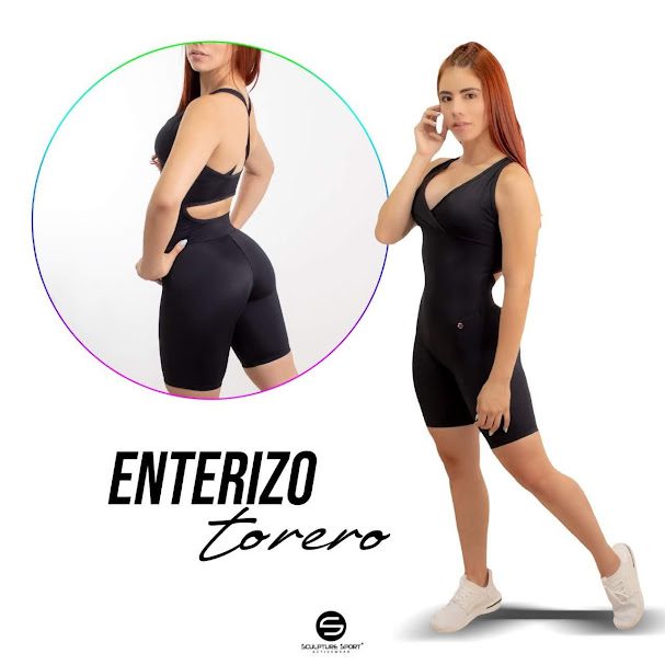 enterizo torero deportivo negro | nylon premium, secado rápido, diseño exclusivo
